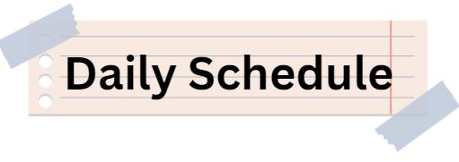 Banner - Daily Schedule